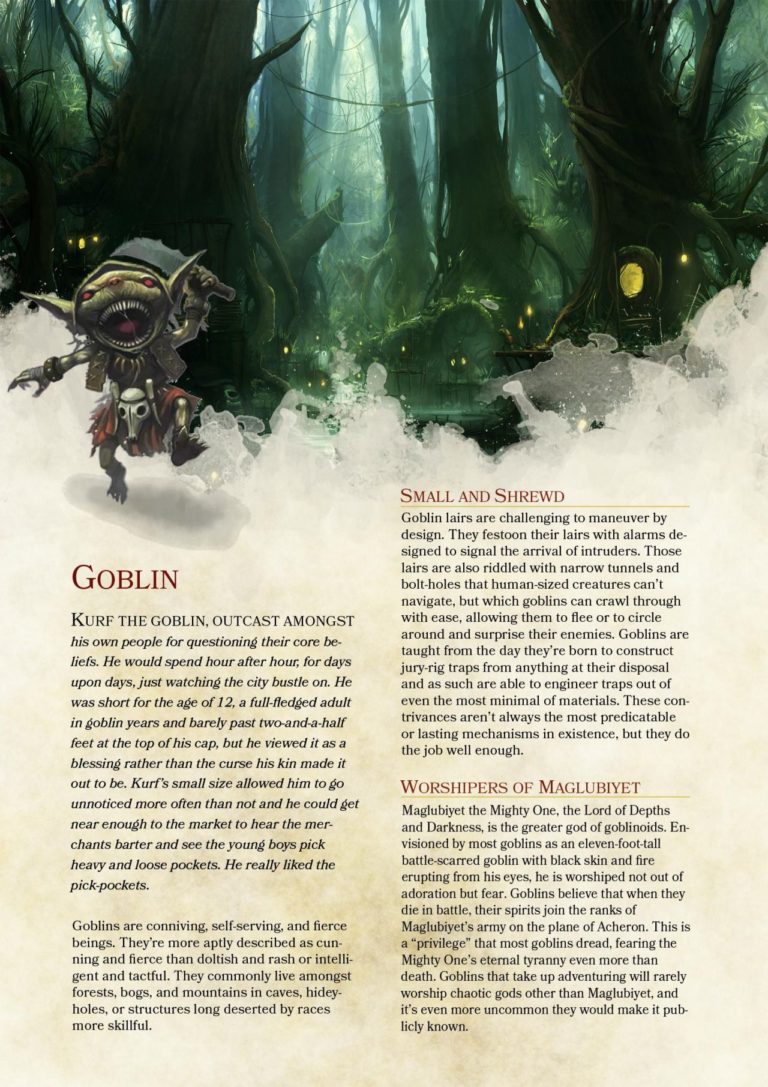playable races in d&d 5th edition