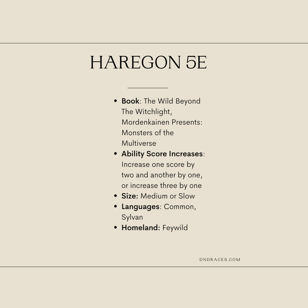 Ears Above the Rest: Unveiling the Harengon 5e Race