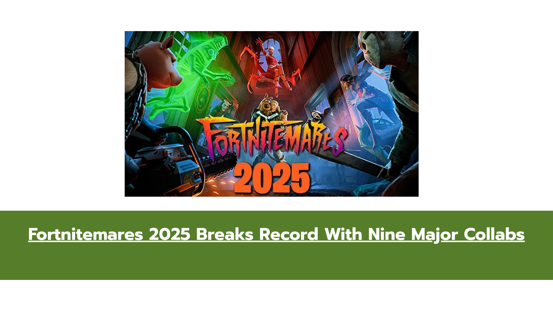 Fortnitemares 2025 Launches With Record Collabs & Music Festival Season 10