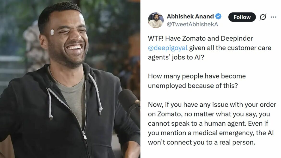 Customer Angry After Zomato Uses AI Instead of Human Support