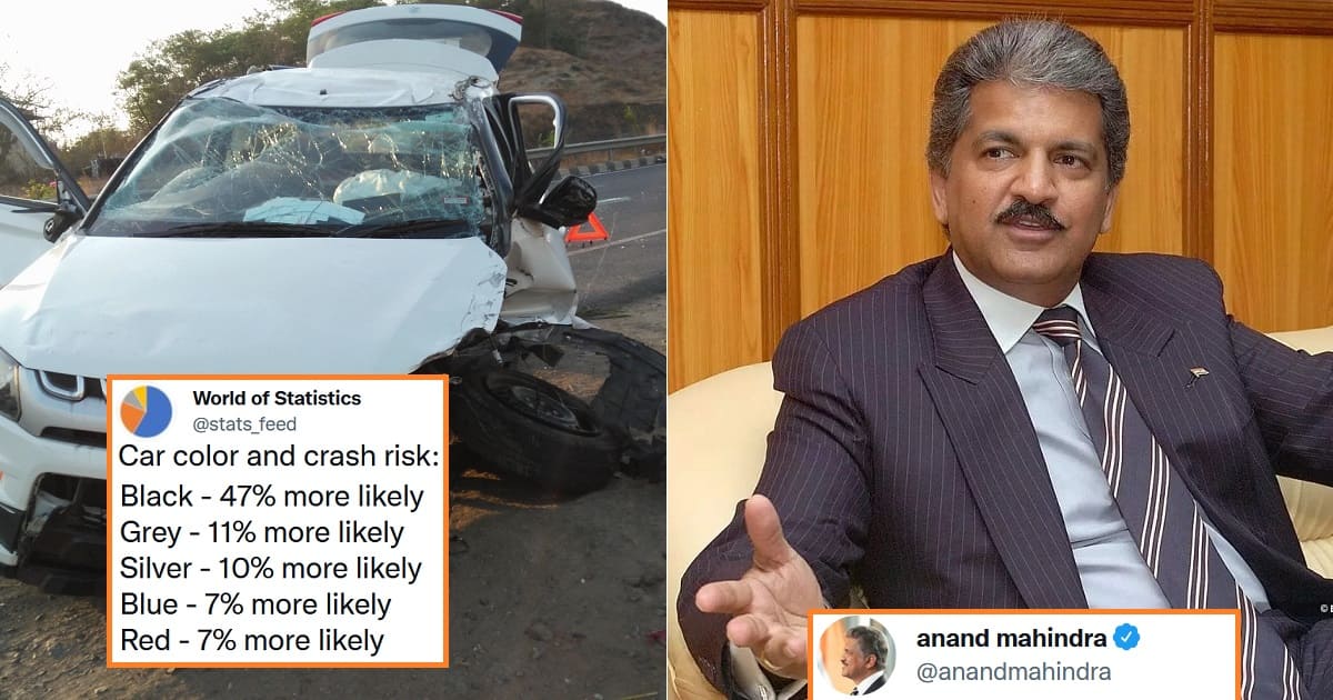 Anand Mahindra Reacts To Claim That Black Cars Are More Prone To Accidents